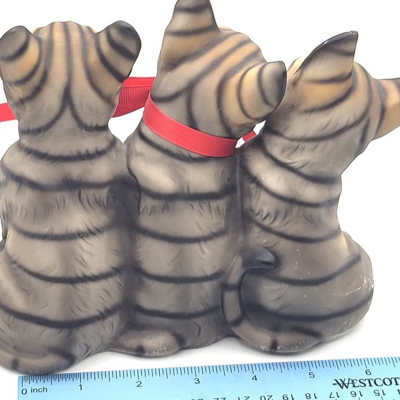 Harvey Knox 3 Tiger Stripe Kitty Cat Kitten Figurine - Picture 6 of 12